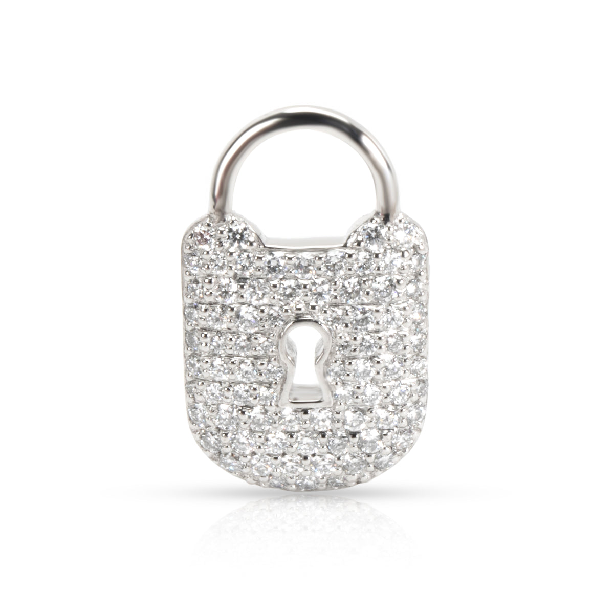 Tiffany & Co. Diamond Padlock Charm in Platinum