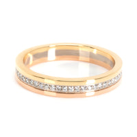 Cartier Trinity Diamond Band in 18K Yellow, Rose & White Gold