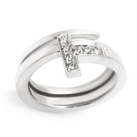 Tiffany & Co. T Square Wrap Diamond Ring in 18K White Gold
