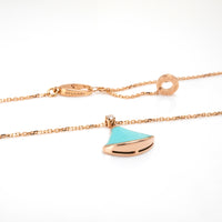 Bulgari Divas Dream Turquoise & Diamond Necklace in 18K Rose Gold