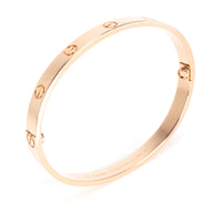 Cartier Love Bangle in 18K Rose Gold Size 18