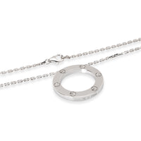 Cartier Love Necklace in 18K White Gold