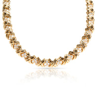 Tiffany & Co. X Collection Diamond Necklace in 18K Yellow Gold (8.28 CTW)