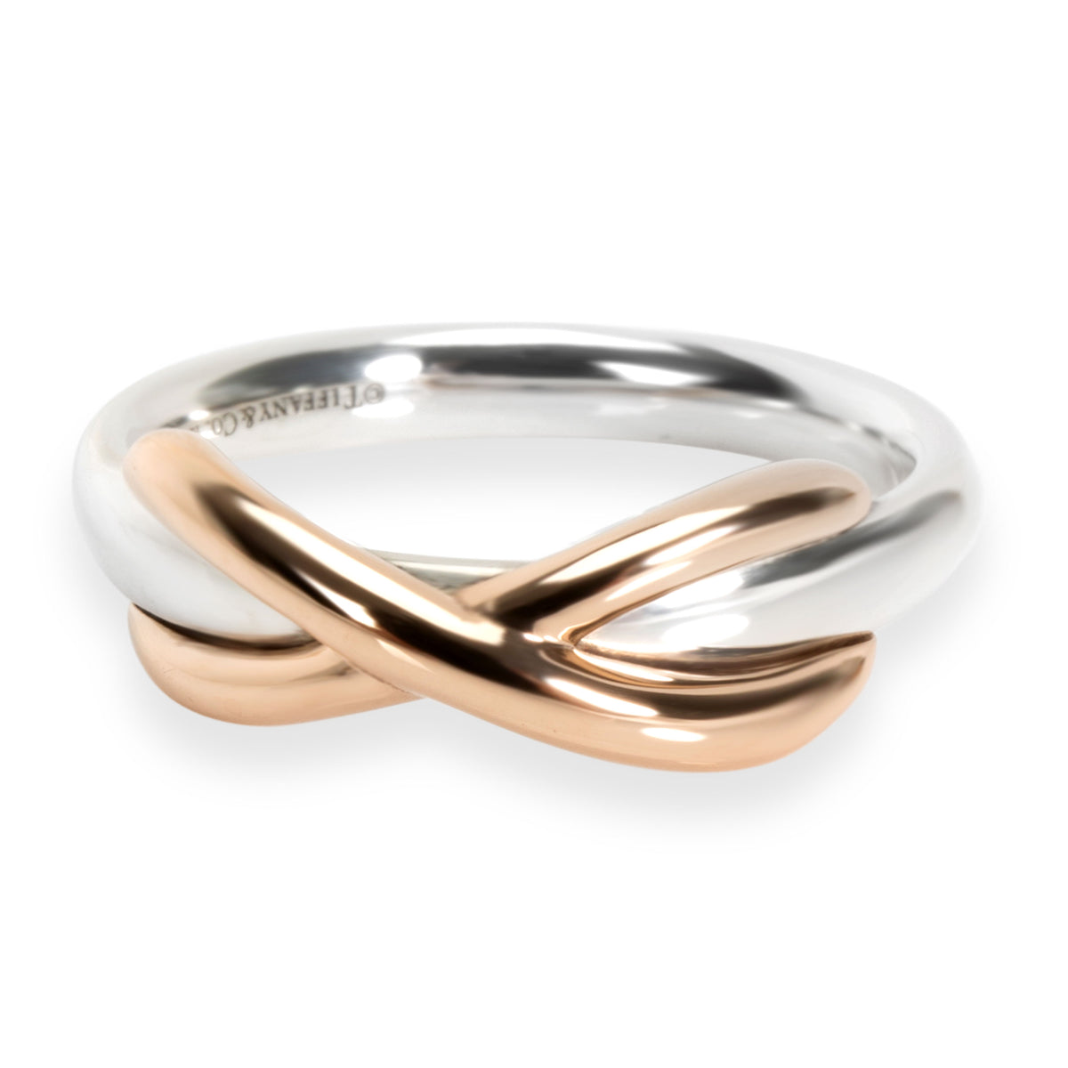 Tiffany & Co. Infinity Ring in Sterling & 18KT Gold