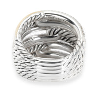 David Yurman Labyrinth Diamond Ring in  Sterling Silver & 18KT Gold 1.07 CTW