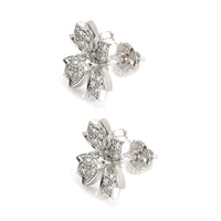 Tiffany & Co. Diamond Flower Earrings in Platinum (0.46 CTW)
