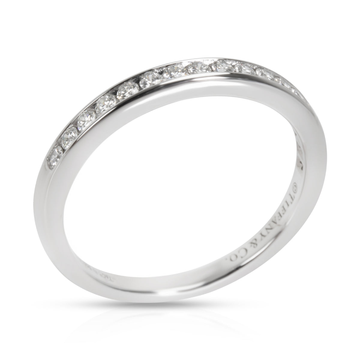 Tiffany & Co. Channel Set Diamond Wedding Band in Platinum (0.17 CTW)