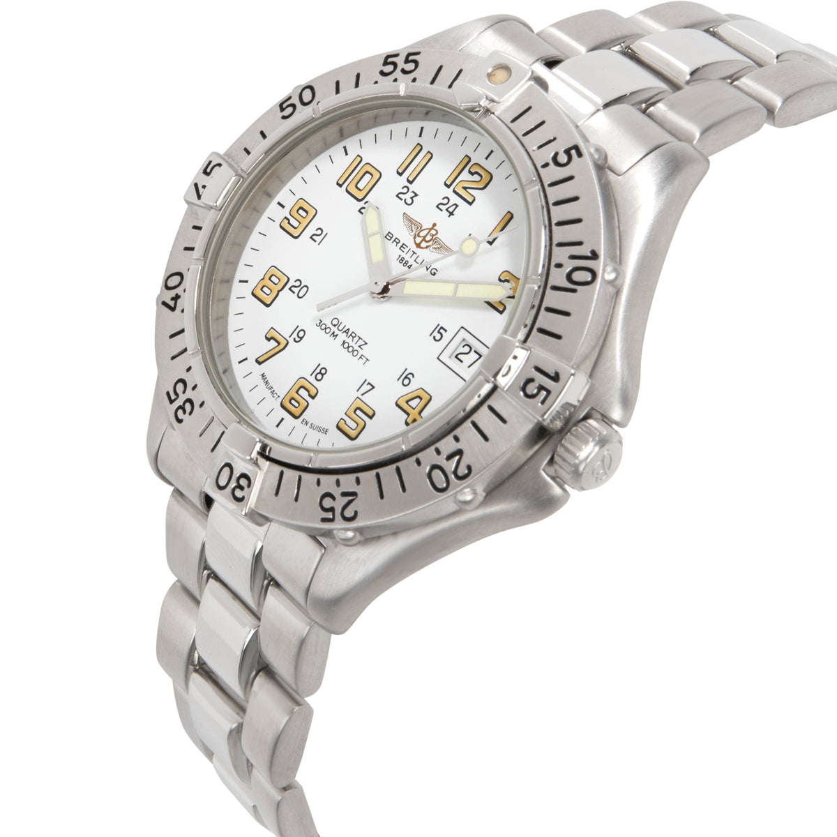 Breitling Colt A57035 Men's Watch in  Stainless Steel