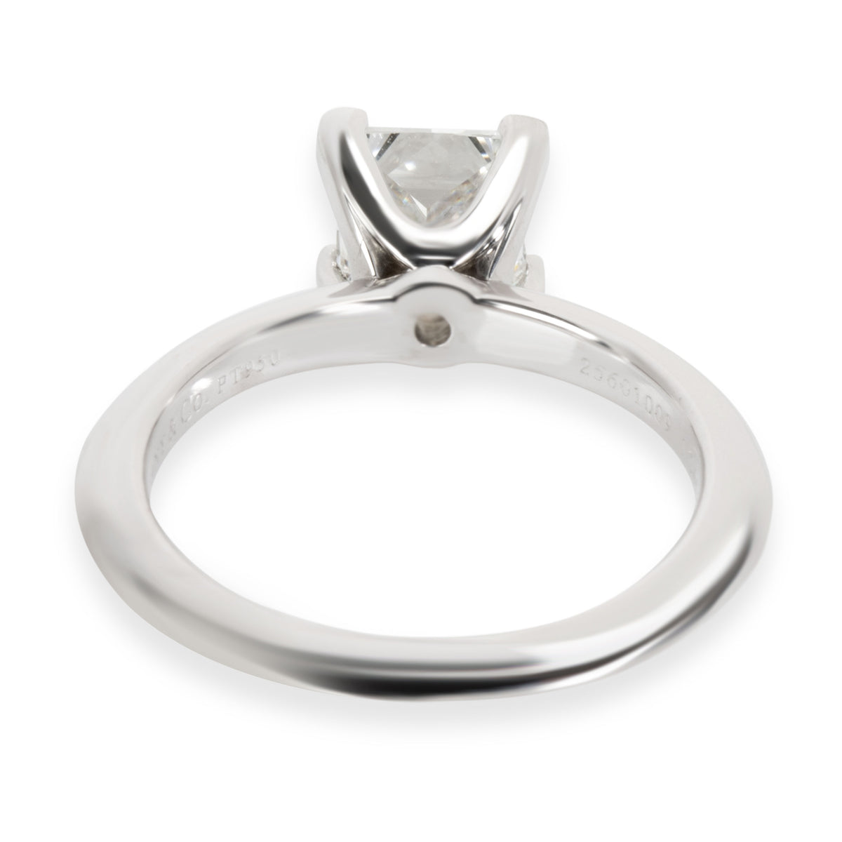 Tiffany & Co. Princess Cut Diamond Engagement Ring in Platinum (1.04 ct F/VVS2)
