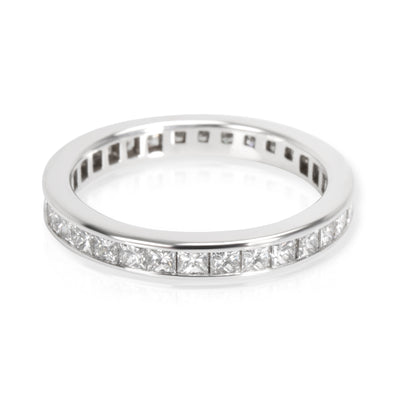 Tiffany & Co Channel Princess Diamond Eternity Wedding Band in Platinum 1.00ctw