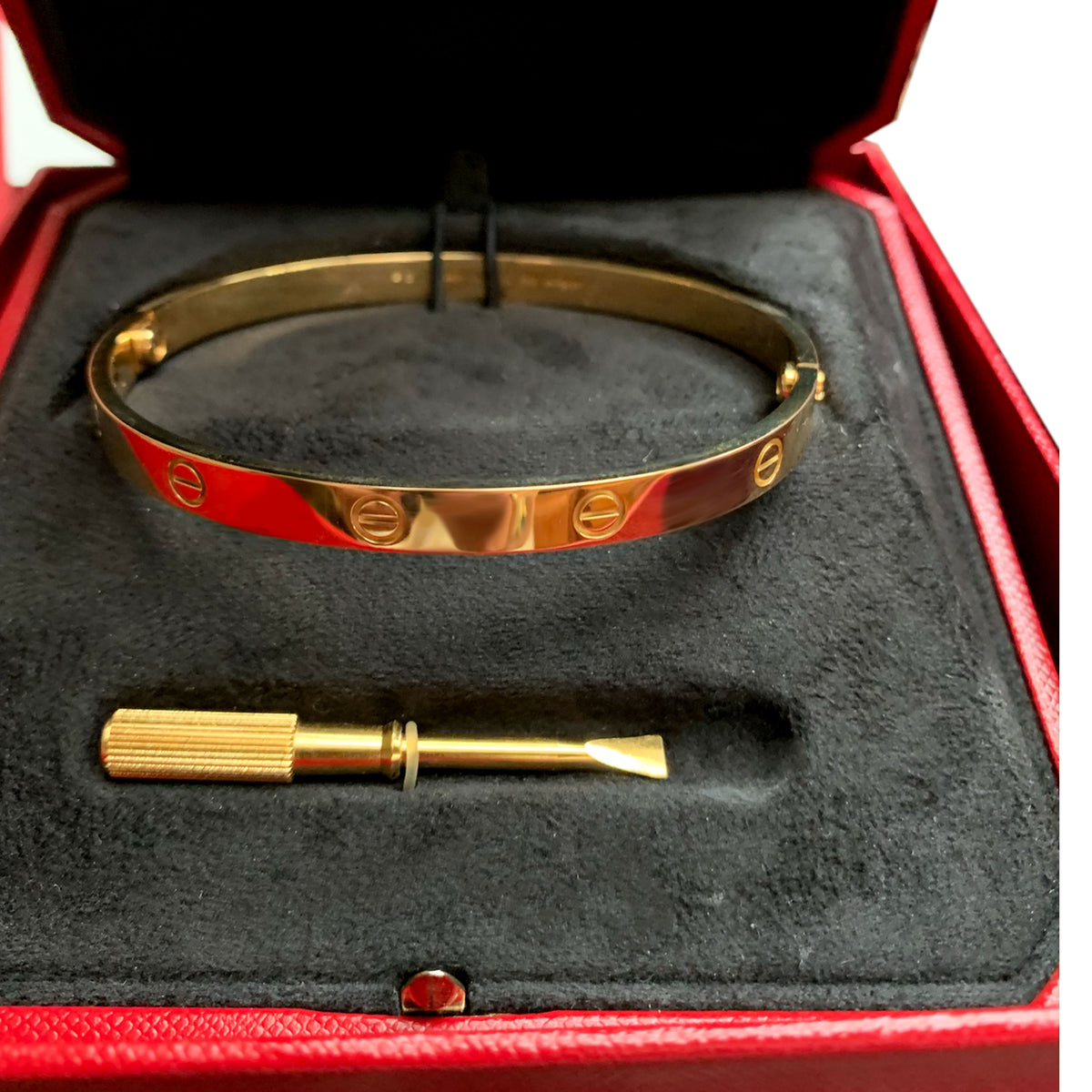 Cartier Love Bracelet in 18K Yellow Gold Size 18