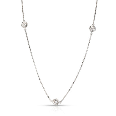 David Yurman Diamond Infinity  Necklace in Sterling Silver (0.33 CTW)