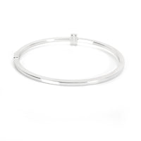 Tiffany & Co. T Two Hinged Diamond Bangle in 18K White Gold (0.33 CTW)