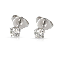 Tiffany & Co. Diamond Stud Earrings in 18K White Gold F-G VS 0.33 CTW