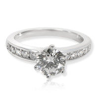 Tiffany & Co. Channel Diamond Engagement Ring in Platinum I VVS1 1.6 CTW