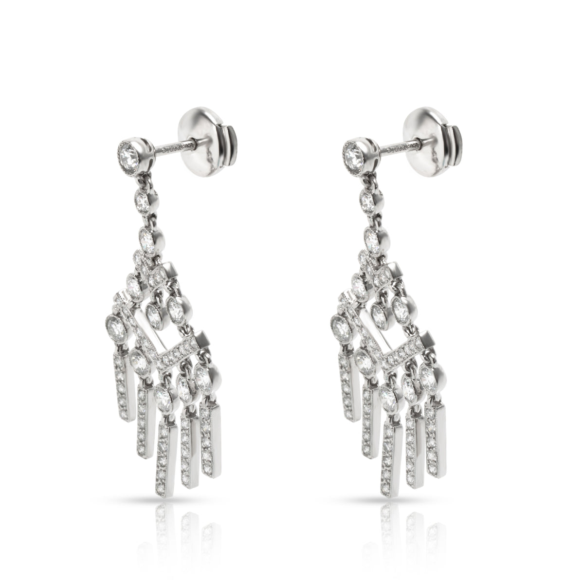 Tiffany & Co. Jazz Diamond Earrings in Platinum 2.00 CTW
