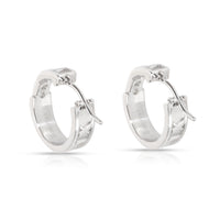 Tiffany & Co. Atlas Diamond Hoop Earrings in 18KT White Gold 0.2 CTW