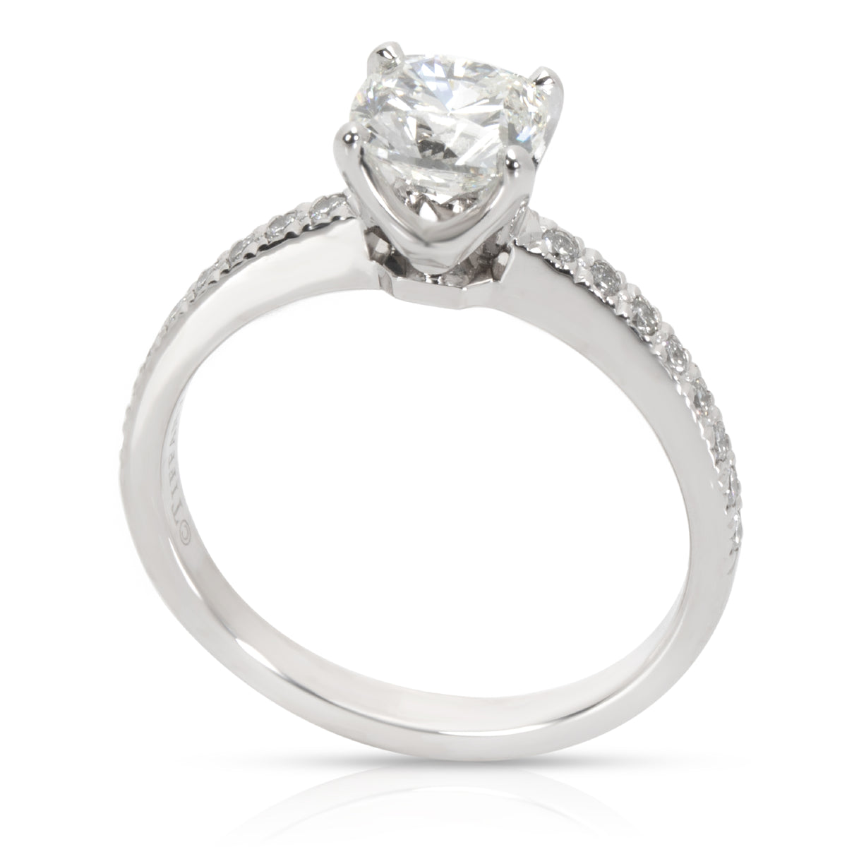 Tiffany & Co. Novo Diamond Engagement Ring in  Platinum H VS1 1.08 CTW