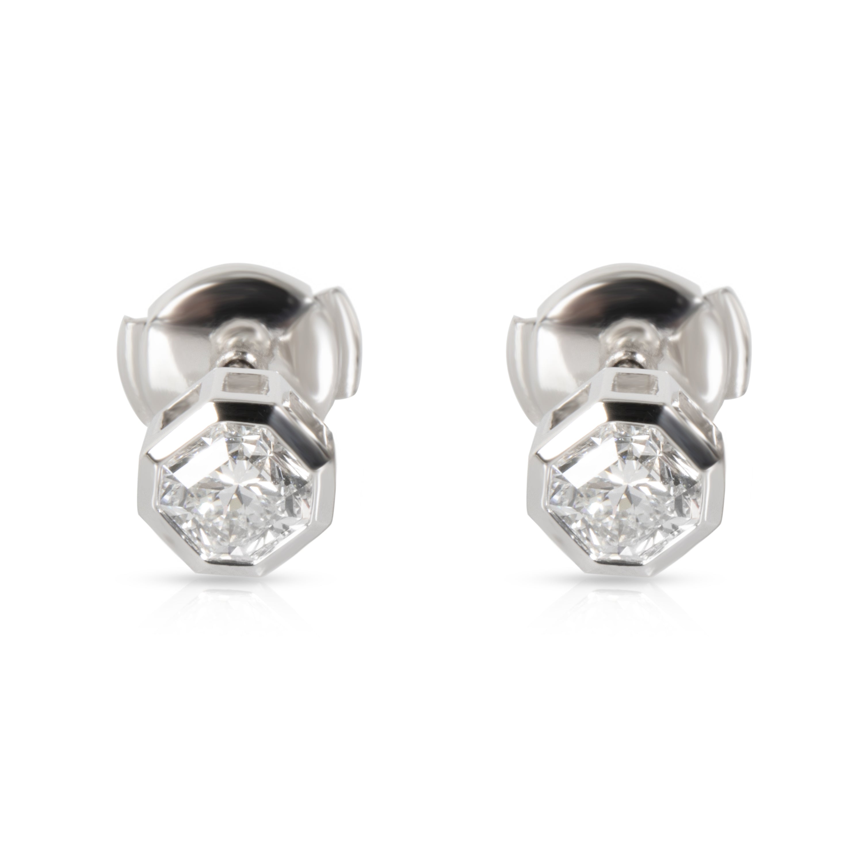 Tiffany & Co. Lucida Diamond Stud Earring in Platinum G