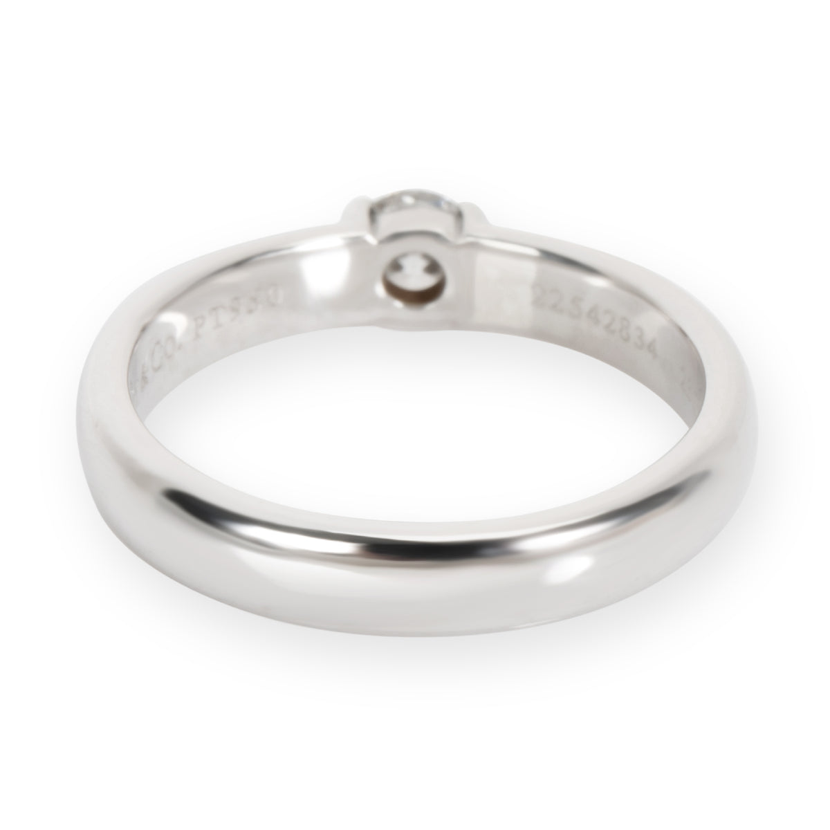 Tiffany & Co. Bezel Solitaire Engagement Ring in Platinum (0.23 ct E/VVS1)