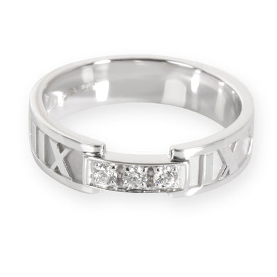 Tiffany & Co. Atlas Diamond Ring in 18KT White Gold 0.15 CTW