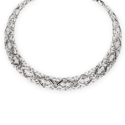 Bulgari Trika Diamond Necklace in 18KT White Gold 7.5 CTW