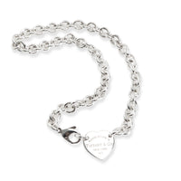 Tiffany & Co. Heart Tag Choker Necklace in  Sterling Silver