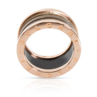 Bulgari B Zero 1 Brown Marble Ring in 18K Rose Gold