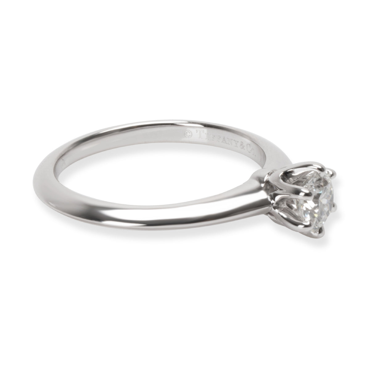 Tiffany & Co. Solitaire Diamond Engagement Ring in Platinum (0.39 ct G-H/VVS)