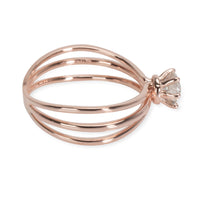3 Strand Diamond Engagement Ring in 18K Pink Gold H-I VS2-SI1 0.5 CTW