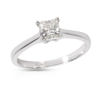 Princess Cut Diamond Engagement Ring in 18K White Gold 0.56 CTW