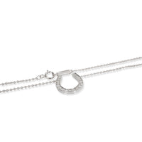 Tiffany & Co. Diamond Horseshoe Necklace in Platinum
