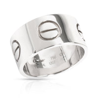 Cartier Love Ring in 18K White Gold 10mm Size 63