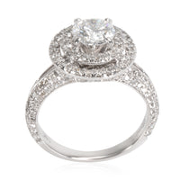 Neil Lane Double Halo Diamond Engagement Ring in 14K White Gold 2.00 CTW