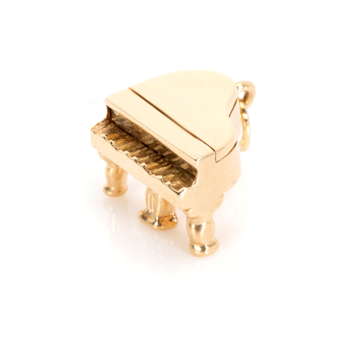 Vintage Piano Charm in 14K Yellow Gold