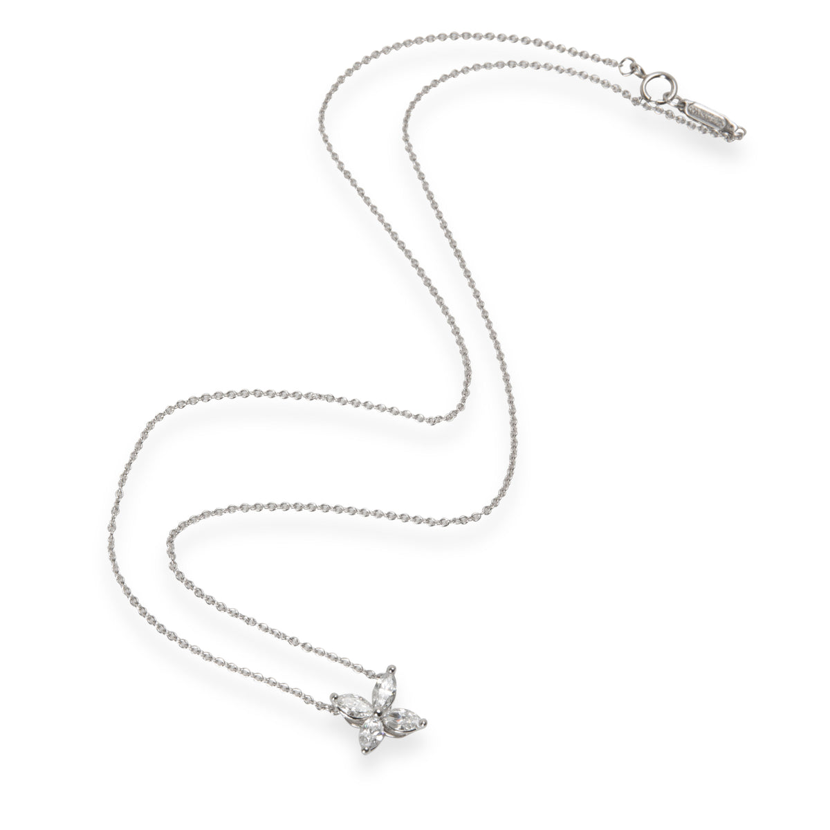 Tiffany & Co. Victoria Diamond Necklace in Platinum 0.46 CTW
