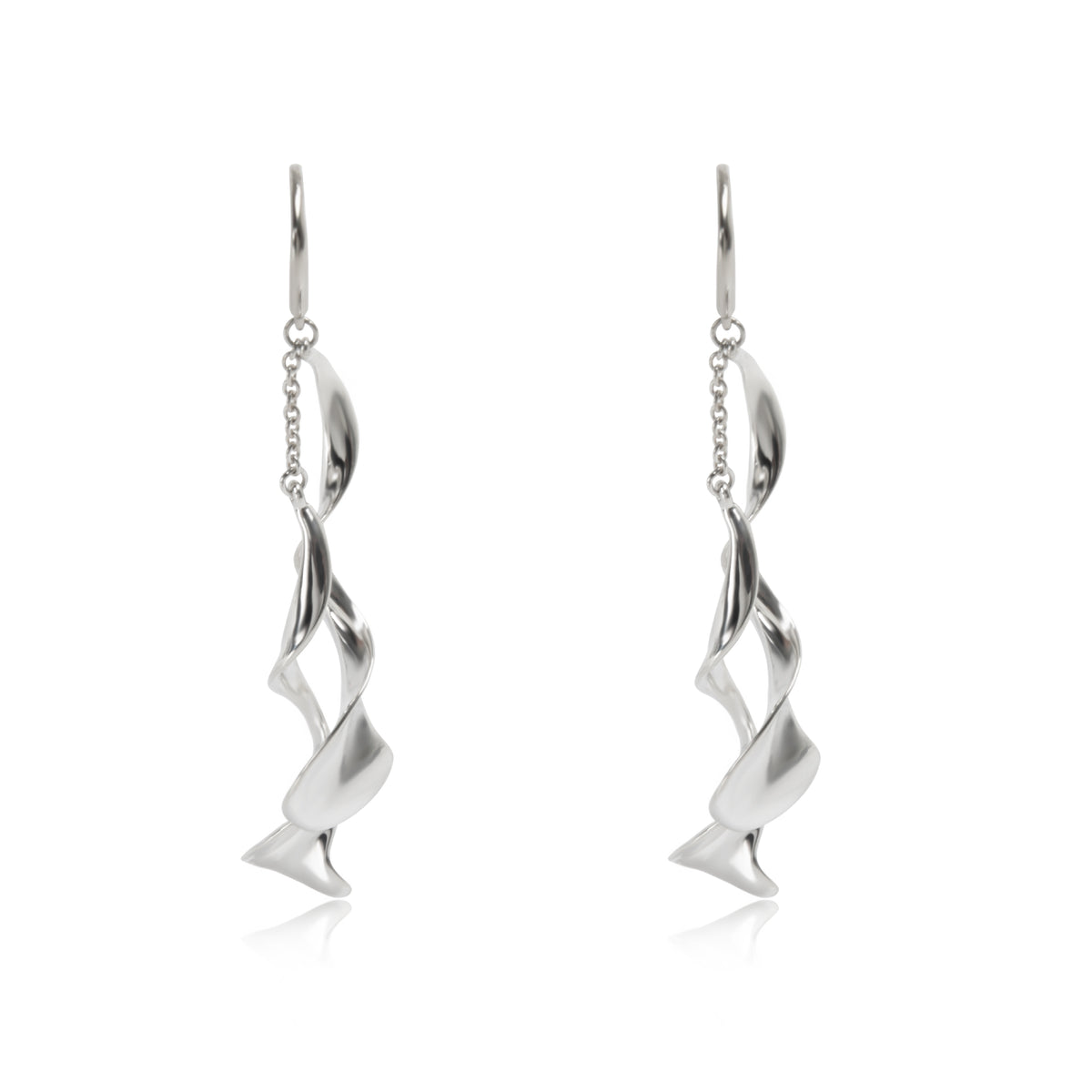Tiffany & Co.  Frank Gehry Orchid Earrings in  Sterling Silver