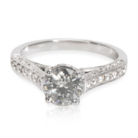 IGI Certified Diamond Engagement Ring in 18K White Gold 1.59 CTW