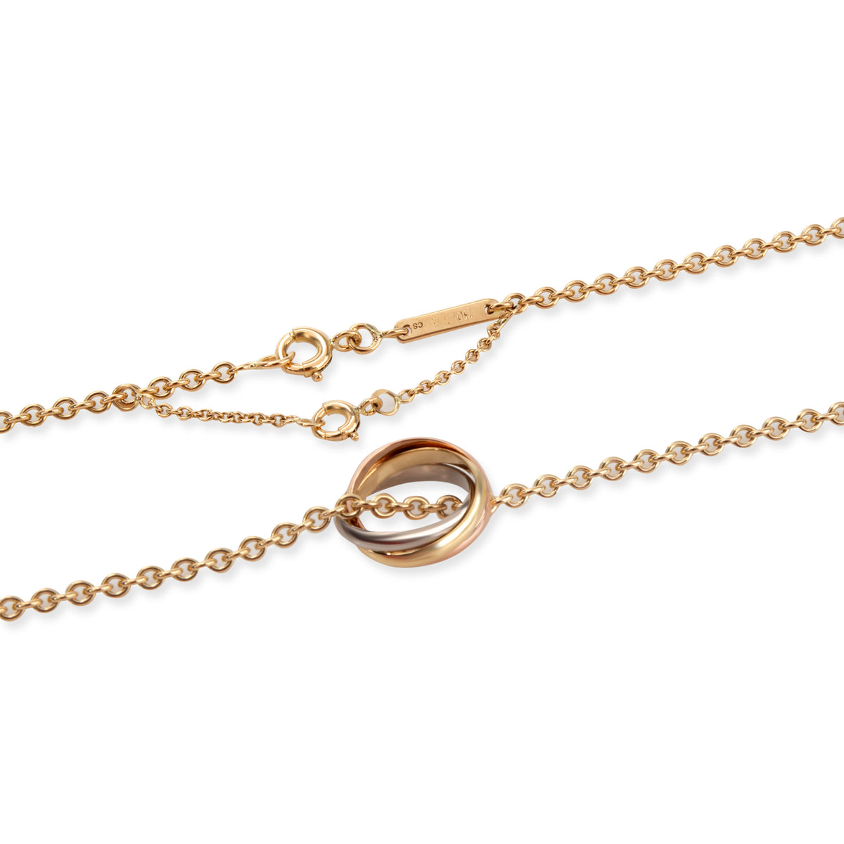 Cartier Trinity de Cartier Vintage Necklace in 18K 3 Tone Gold