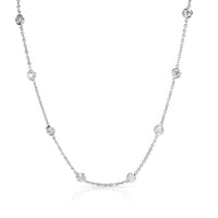 Blue Nile Diamond by the Yard Necklace in 18K White Gold 2.96ctw