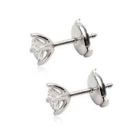 Tiffany & Co. Princess Cut Diamond Stud Earring in  Platinum G VS1 0.84 CTW