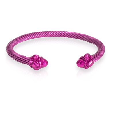 David Yurman 5mm Renaissance Pink Cable Bracelet in Aluminium
