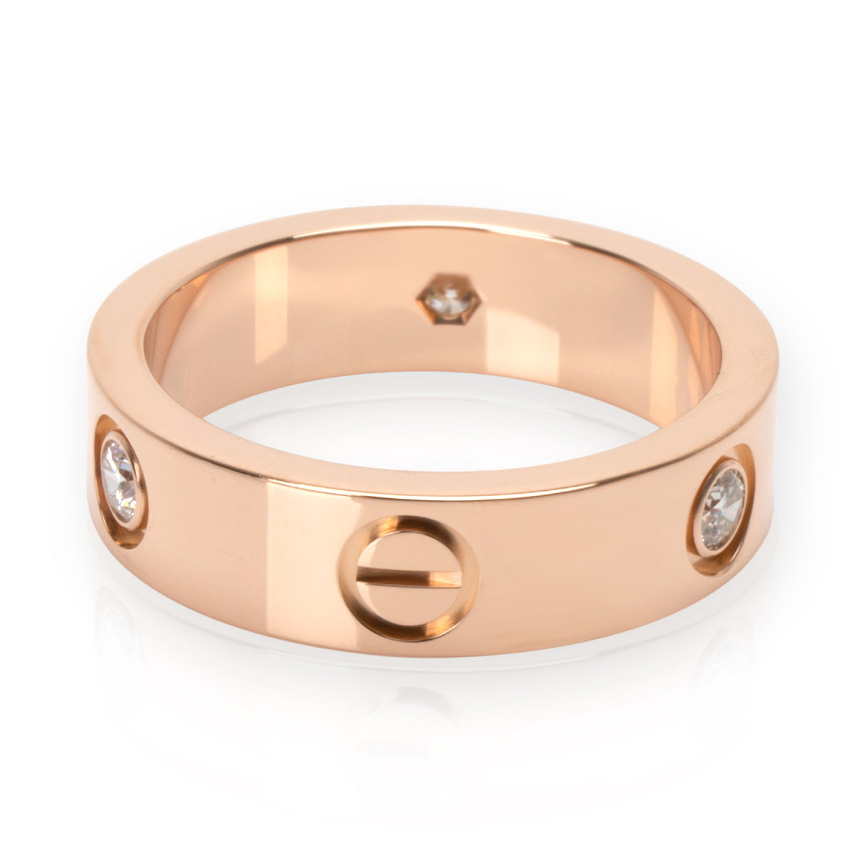 Cartier Love Diamond Band in 18K Rose Gold 0.22 CTW