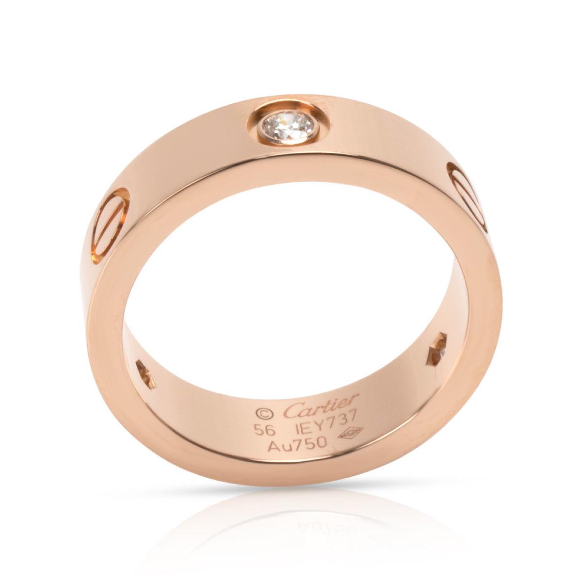 Cartier Love Diamond Band in 18K Rose Gold 0.22 CTW