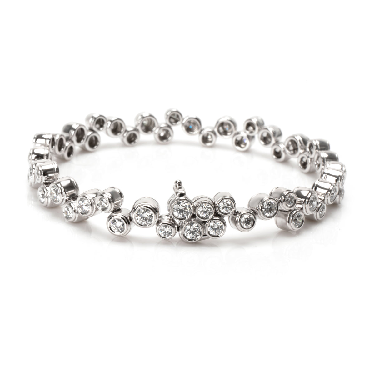 Tiffany & Co. Bubbles Diamond Bracelet in  Platinum 3.65 CTW