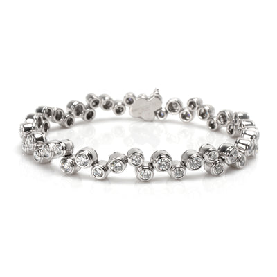 Tiffany & Co. Bubbles Diamond Bracelet in  Platinum 3.65 CTW