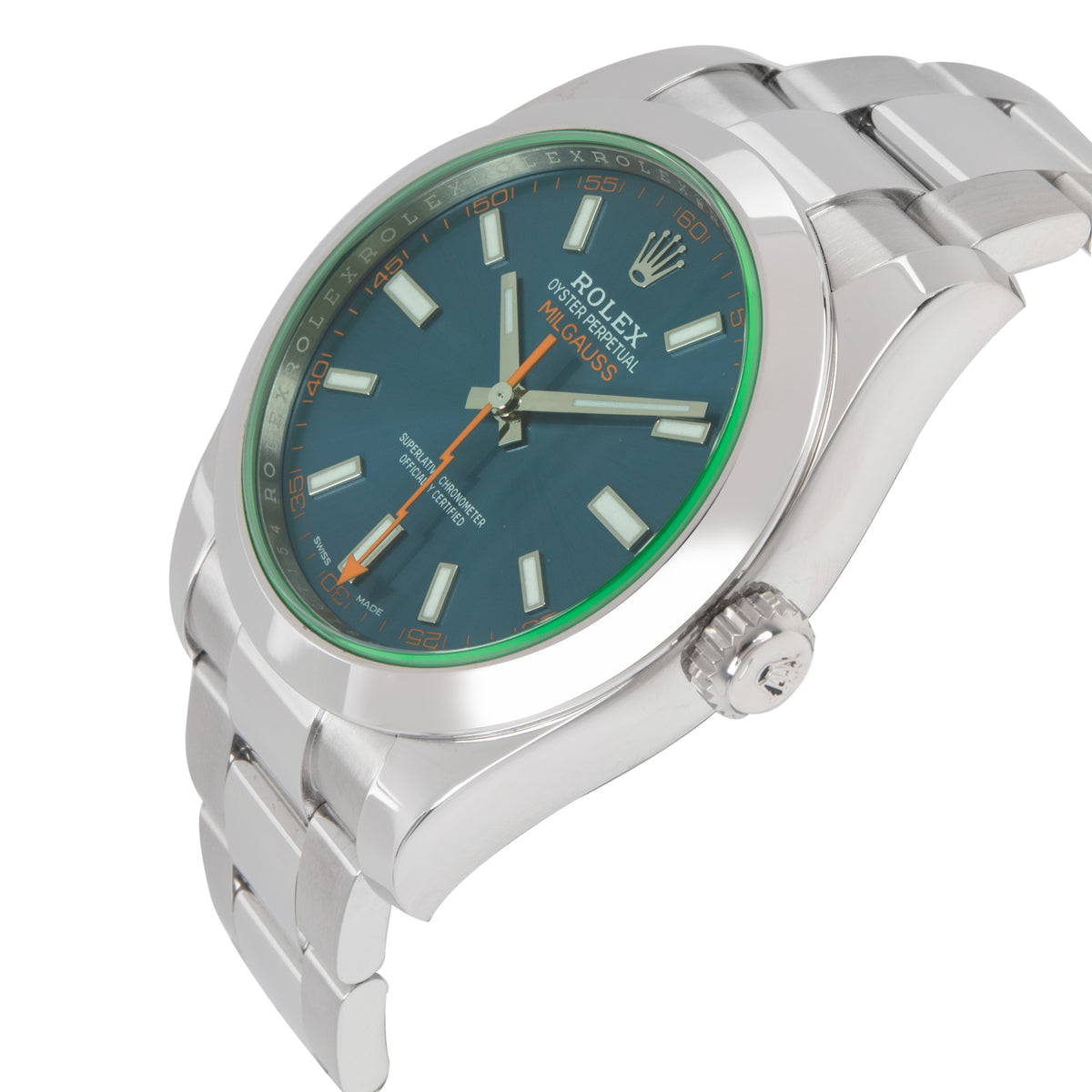 Rolex Milgauss 116400GV Men's Watch in  Stainless Steel