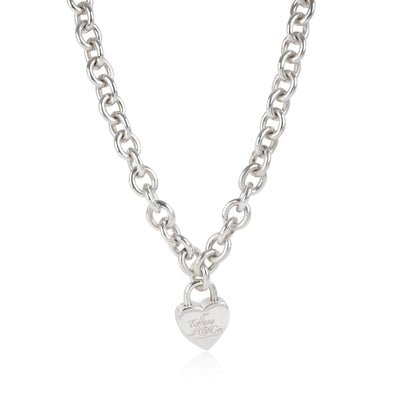 Tiffany & Co. Heart Locket Necklace in Sterling Silver