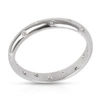 Burnished Diamond Band in  Platinum 0.08 CTW