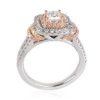 Vera Wang Love Collection Halo Diamond Engagement Ring in 14K Gold 1.20 CTW